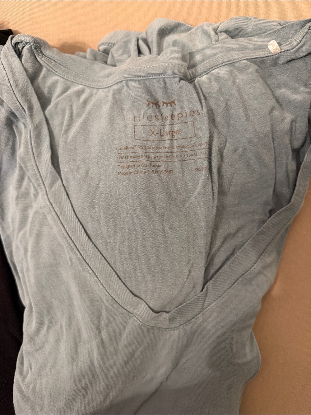 Little Sleepies X-Large Sage V-Neck Sleep Tee Lot of 6